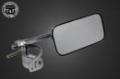 スクエアサイドミラー(フォーククランプ式)メッキ