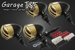 グラストラッカー　バードゲージウィンカータイプ1(真鍮/ブラック)　ダークレンズ仕様 KIT　ブラック