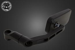 スクエアサイドミラー(ブラック)スイングタイプ(左右セット)