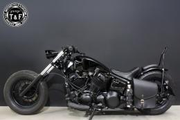 ドラッグスター400　カスタムフェンダー用サドルバック&ポータブルガソリン缶SET(サイドナンバーKIT対応品)