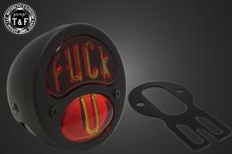 シーシーバー用ナンバーブラケットKIT & DUOテールランプ(FUCKU)ブラック