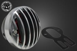 シーシーバー用ナンバーブラケットKIT & バードゲージテールランプ(ラージタイプ)ポリッシュ