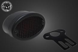 シーシーバー用ナンバーブラケットKIT & ミディアムキャッツアイテールランプ(メッシュ)ブラック