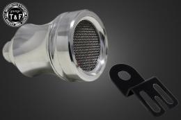 シーシーバー用ナンバーブラケットKIT & ルークテールランプメッシュ(ポリッシュ)