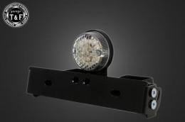 シーシーバー用ナンバーブラケットKIT & 丸型テールランプ(LED)クリアーレンズ