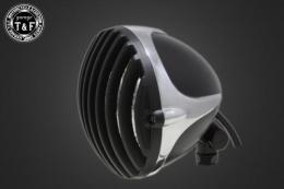 4.5インチスキャロップバードゲージヘッドライト(ブラック/コントラスト)+各種ステーSET