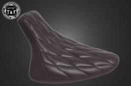 ドラッグスター400　シングルシート(ダイヤ)ブラウン　ストレッチリアフェンダー&フラットフェンダー専用