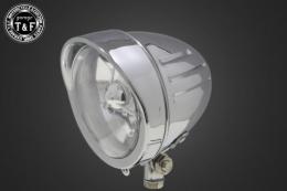 4.5インチスリットヘッドライト(メッキ)ユーロレンズ仕様(クリアー)+各種ステーSET