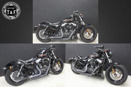 スポーツスター(2004〜2021年)専用　スタッド付きシングルシートタイプBフラット(スムース)