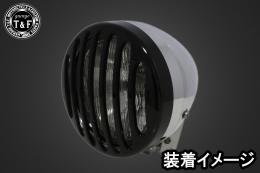 ドラッグスター250/400/1100　純正ヘッドライト専用バードゲージカバー(ブラック)