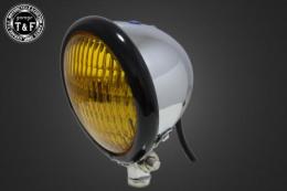 4.5インチベーツライト(ブラック/メッキ)イエローレンズ仕様+各種ステーSET