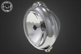 5.75インチユニティタイプヘッドライト(オールメッキ)クリアーレンズ仕様+各種ステーSET