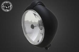 5.75インチユニティタイプヘッドライト(オールマットブラック)クリアーレンズ仕様+各種ステーSET