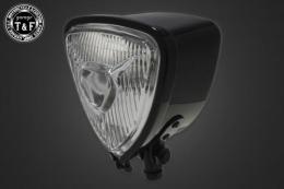 トライアングルヘッドライト(オールブラック)クリアーレンズ仕様+各種ステーSET