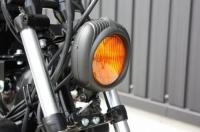 エレクトロライン54レプリカヘッドライト(ポリッシュ)イエローレンズ仕様+各種ステーSET