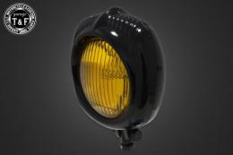 エレクトロライン54レプリカヘッドライト(ブラック)イエローレンズ仕様+各種ステーSET