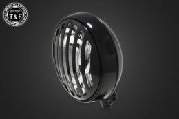 5.75インチマスクドヘッドライト(ブラック)クリアーレンズ仕様+各種ステーSET