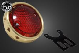 サイドナンバーKIT & ドリルドアイテールランプ(真鍮)　各車種専用取り付けステー付き