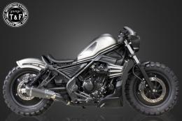 レブル250　コンバットマフラー(カーボン柄)シングルKIT