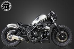 レブル250　コンバットマフラー(シルバー)シングルKIT