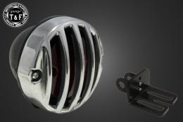 サイドナンバーKIT & バードゲージテールランプ(スモールタイプ)ポリッシュ/ブラック　各車種専用取り付けステー付き