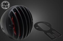 サイドナンバーKIT & バードゲージテールランプ(ラージタイプ)ブラック　各車種専用取り付けステー付き