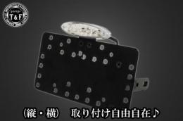 サイドナンバーKIT & スモールスネークアイテールランプ(クリアーレンズ)　各車種専用取り付けステー付き