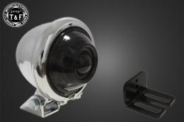 サイドナンバーKIT & ブレットテールランプ(メッキ)スモーククラシックレンズ　各車種専用取り付けステー付き