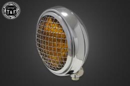 5.75インチグリルヘッドライト(メッキ)イエローレンズ仕様+各種ステーSET