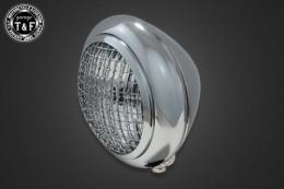 5.75インチグリルトラクターヘッドライト(メッキ)クリアーレンズ仕様+各種ステーSET