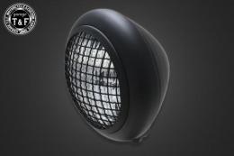 5.75インチグリルトラクターヘッドライト(マットブラック)クリアーレンズ仕様+各種ステーSET