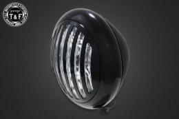 5.75インチマスクドトラクターヘッドライト(ブラック)クリアーレンズ仕様+各種ステーSET