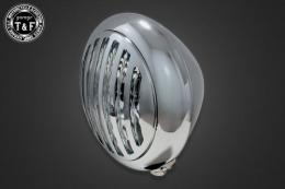 5.75インチマスクドトラクターヘッドライト(メッキ)クリアーレンズ仕様+各種ステーSET