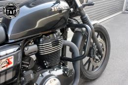 GB350　極太エンジンガード(ブラック)