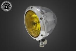 4.5インチシトラスヘッドライト(ポリッシュ)イエローレンズ仕様+各種ステーSET