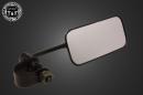 スクエアサイドミラー(ハンドルクランプ式)ブラック