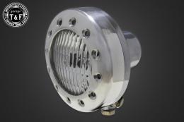 4.5インチドリルドヘッドライト(ポリッシュ)クリアーレンズ仕様+各種ステーSET