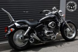 マグナ250　極太φ38シーシーバーミディアム(メッキ)純正フェンダー専用