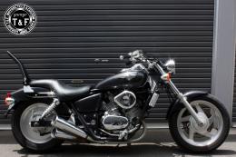 マグナ250　極太φ38シーシーバーミディアム(ブラック)純正フェンダー専用