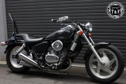 マグナ250　極太φ38シーシーバーロング(ブラック)純正フェンダー専用