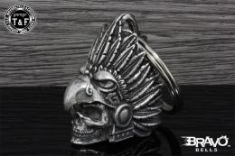Bravo Bells(ブラボーベル) Aztec Eagle Warrior Skull Bell(アステカ戦士スカルベル) BB-153