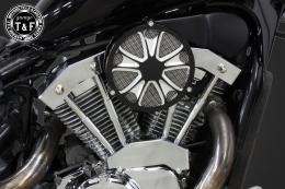 スティード400　ラグジュアリーエアクリーナーKITスター(コントラスト)