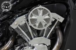 スティード400　ラグジュアリーエアクリーナーKITスター(メッキ)