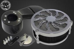 スティード400　ラグジュアリーエアクリーナーKITタイフーン(メッキ)