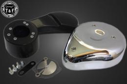 スティード400　ティアドロップエアクリーナーKIT(メッキ)