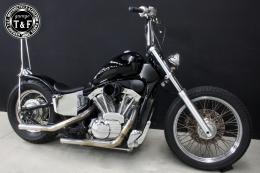 スティード400　ファンネル(ブラック)&プッシュロッドカバーSET