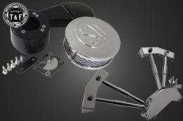 スティード400　SU(メッキ)&プッシュロッドカバーSET