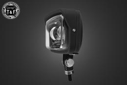 ビンテージスクエアヘッドライト(ブラック)LED仕様+各種ステーSET