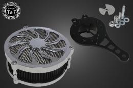 ドラッグスター250　ラグジュアリーエアクリーナーKITタイフーン(メッキ)