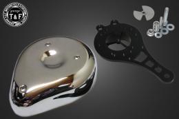 ドラッグスター250　ティアドロップエアクリーナーKIT(メッキ)